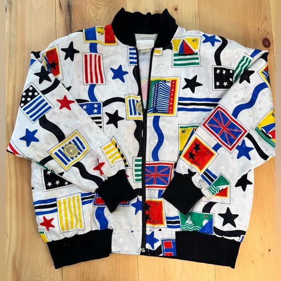 Vintage 80’s Jordano Made in USA Global Sailing Lightweight Bomber Jacket EUC M - Picture 1 of 7